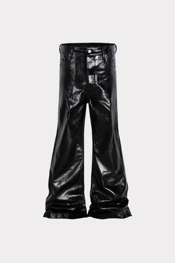 Glossy Flared Jeans