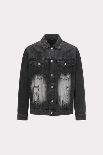 Distressed Denim Jacket