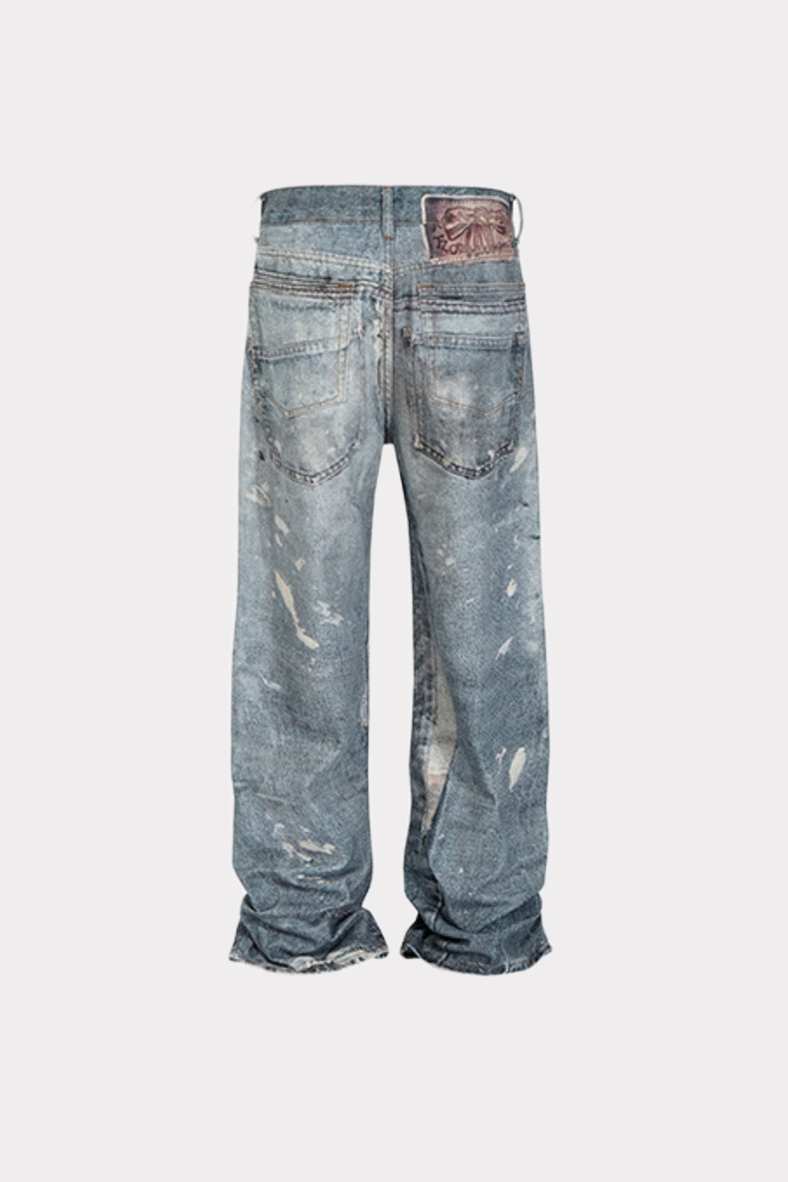 Distressed Wash Denim