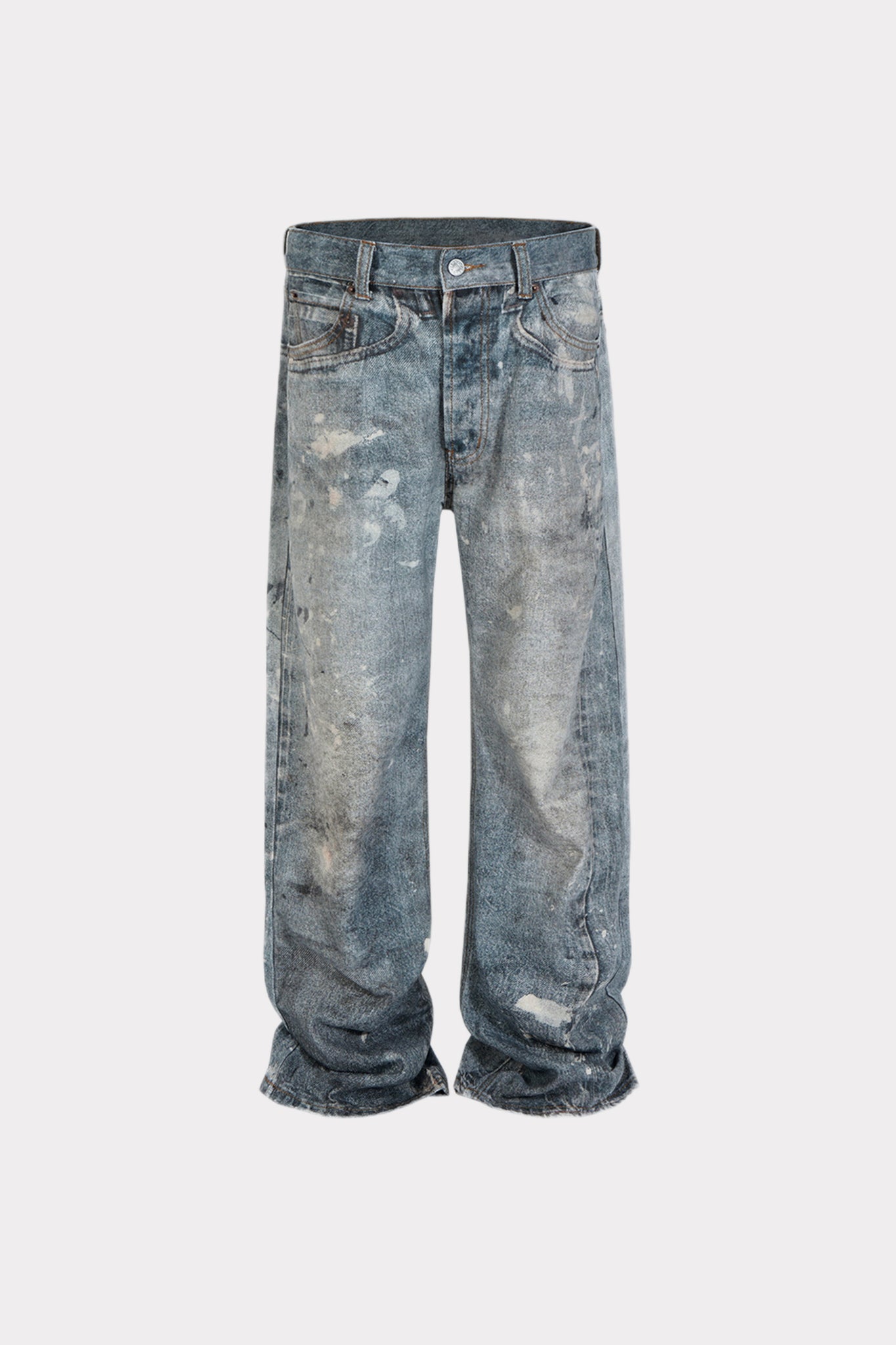 Distressed Wash Denim