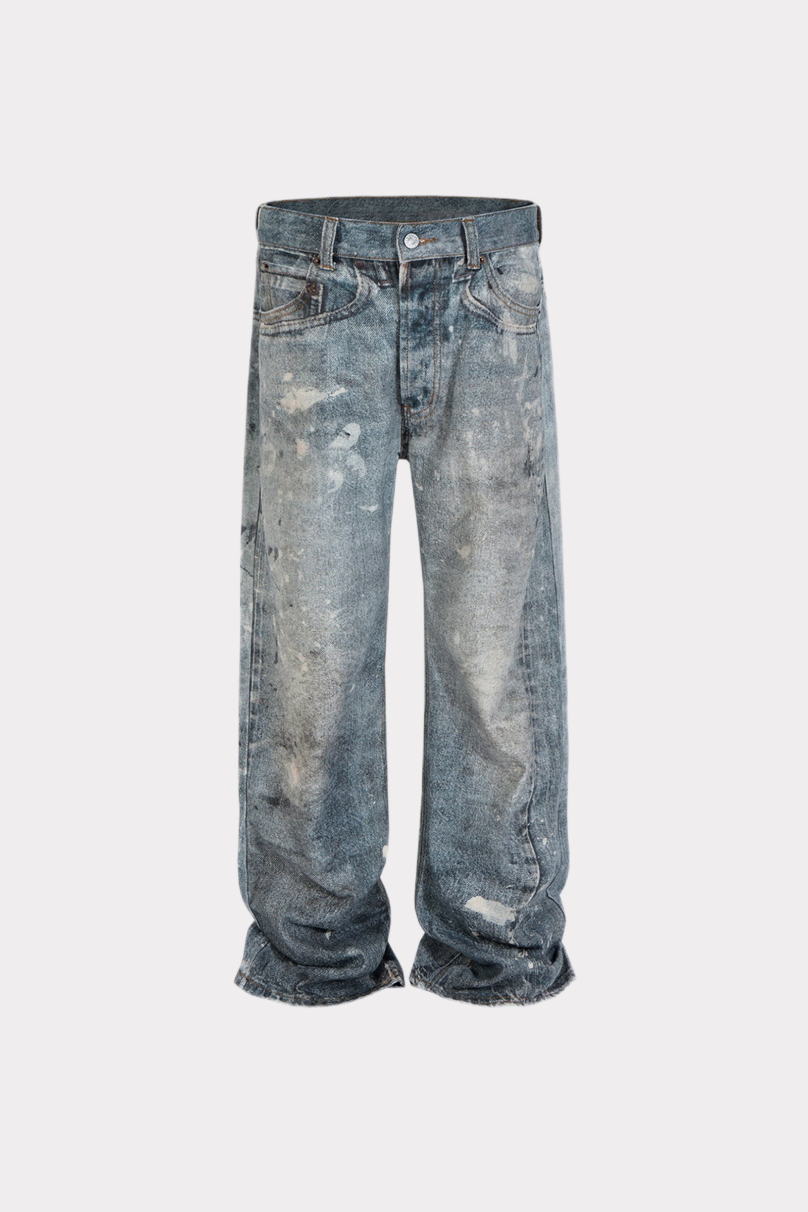 Distressed Wash Denim