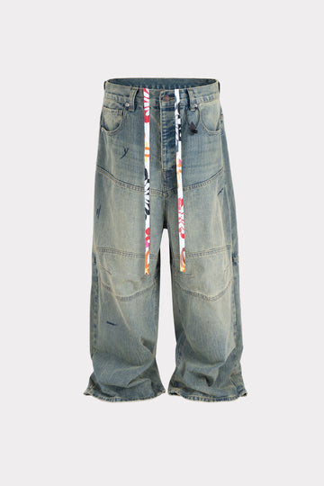 Washed Baggy Denim