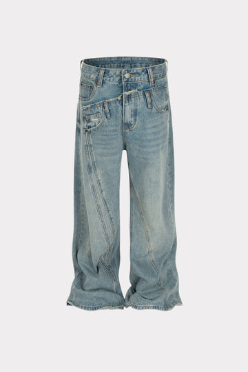 Irregular Cut Denim