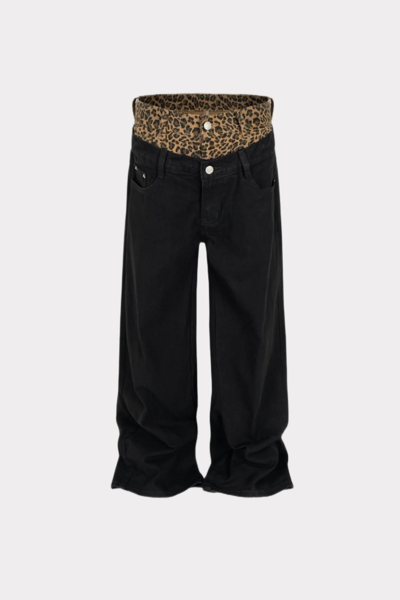 Leopard Waist Denim