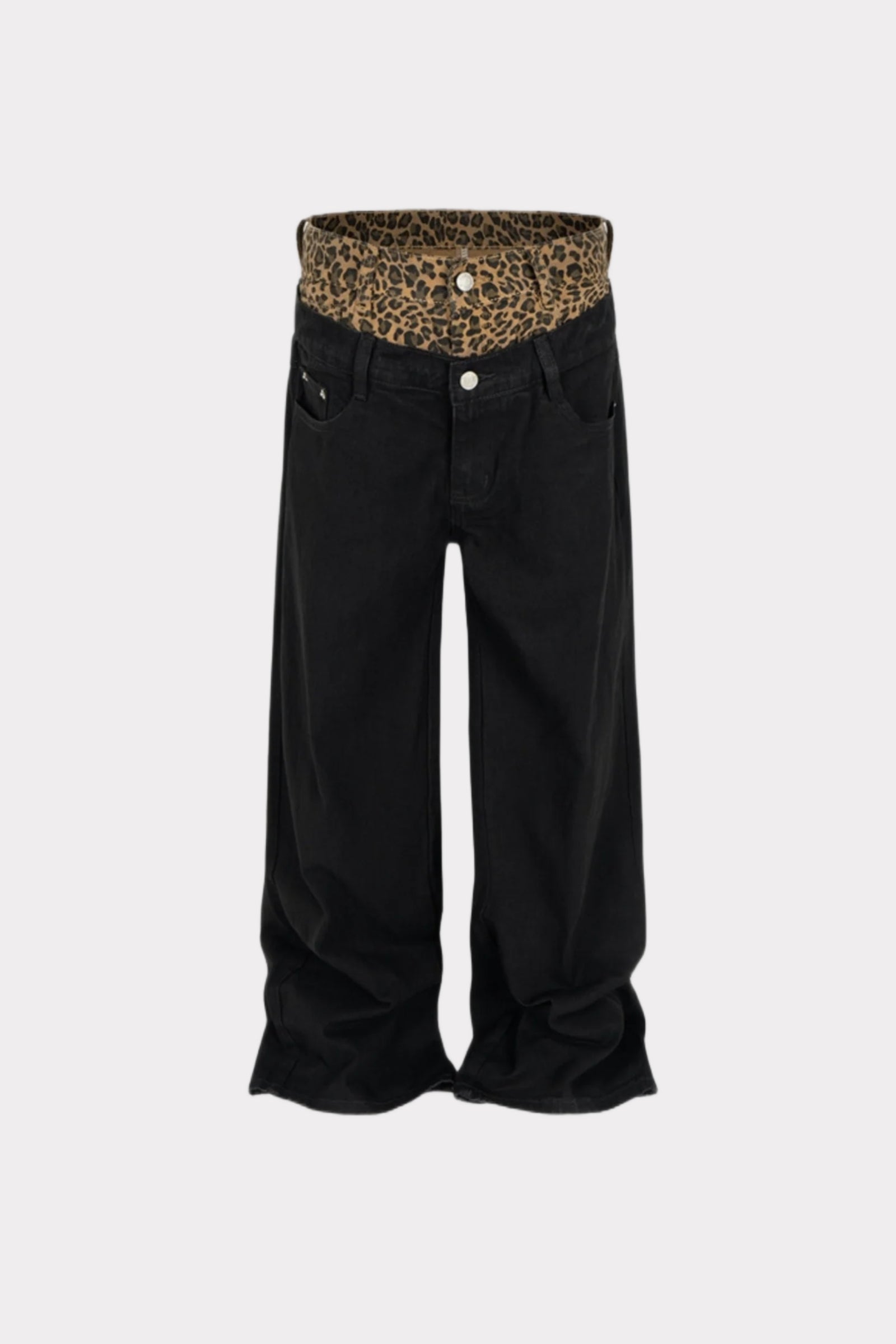 Leopard Waist Denim