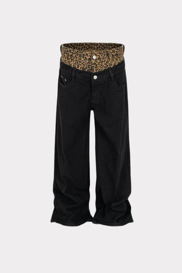 Leopard Waist Denim