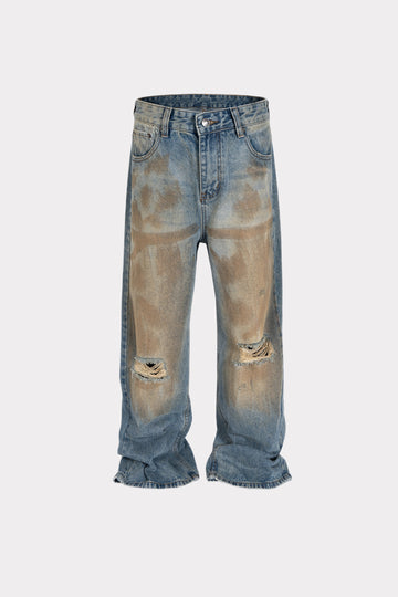 Sandblast Destroyed Denim