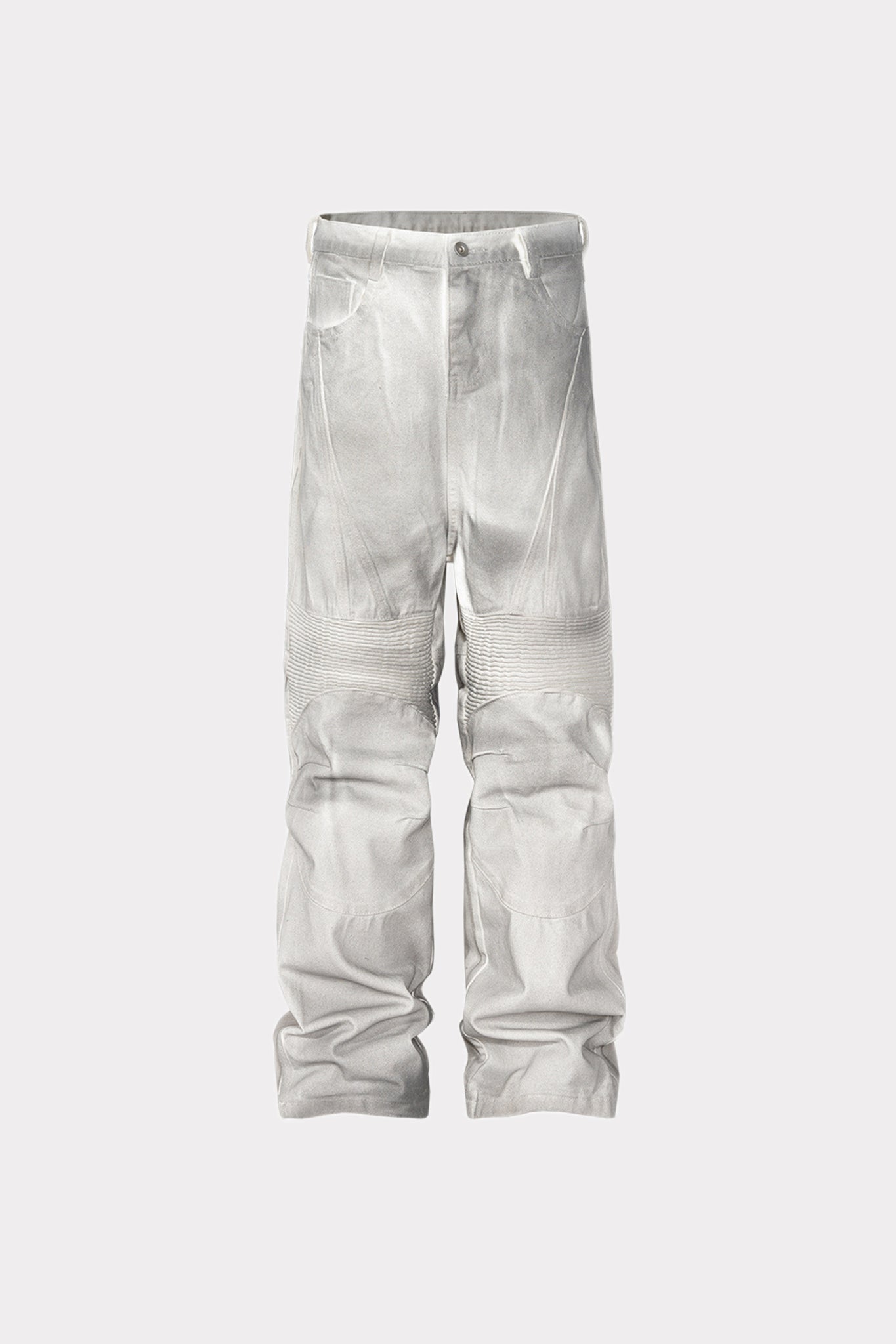 White Biker Denim