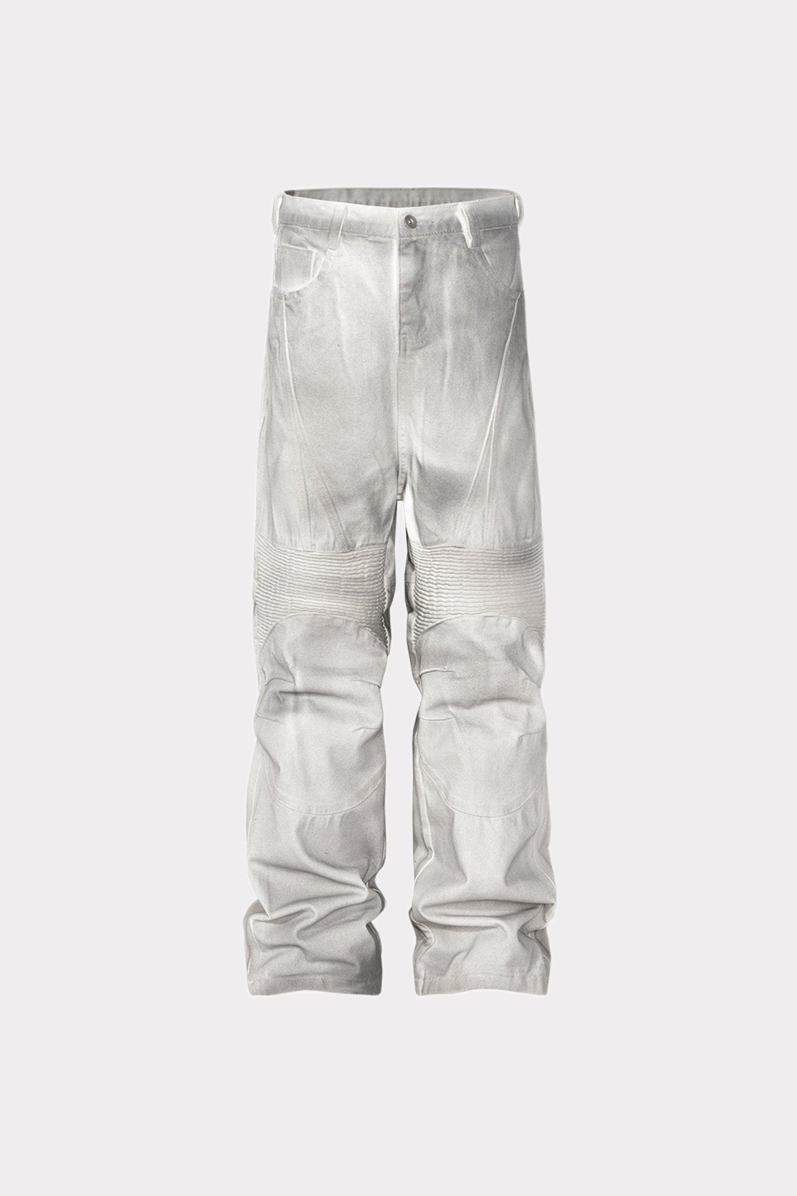 White Biker Denim