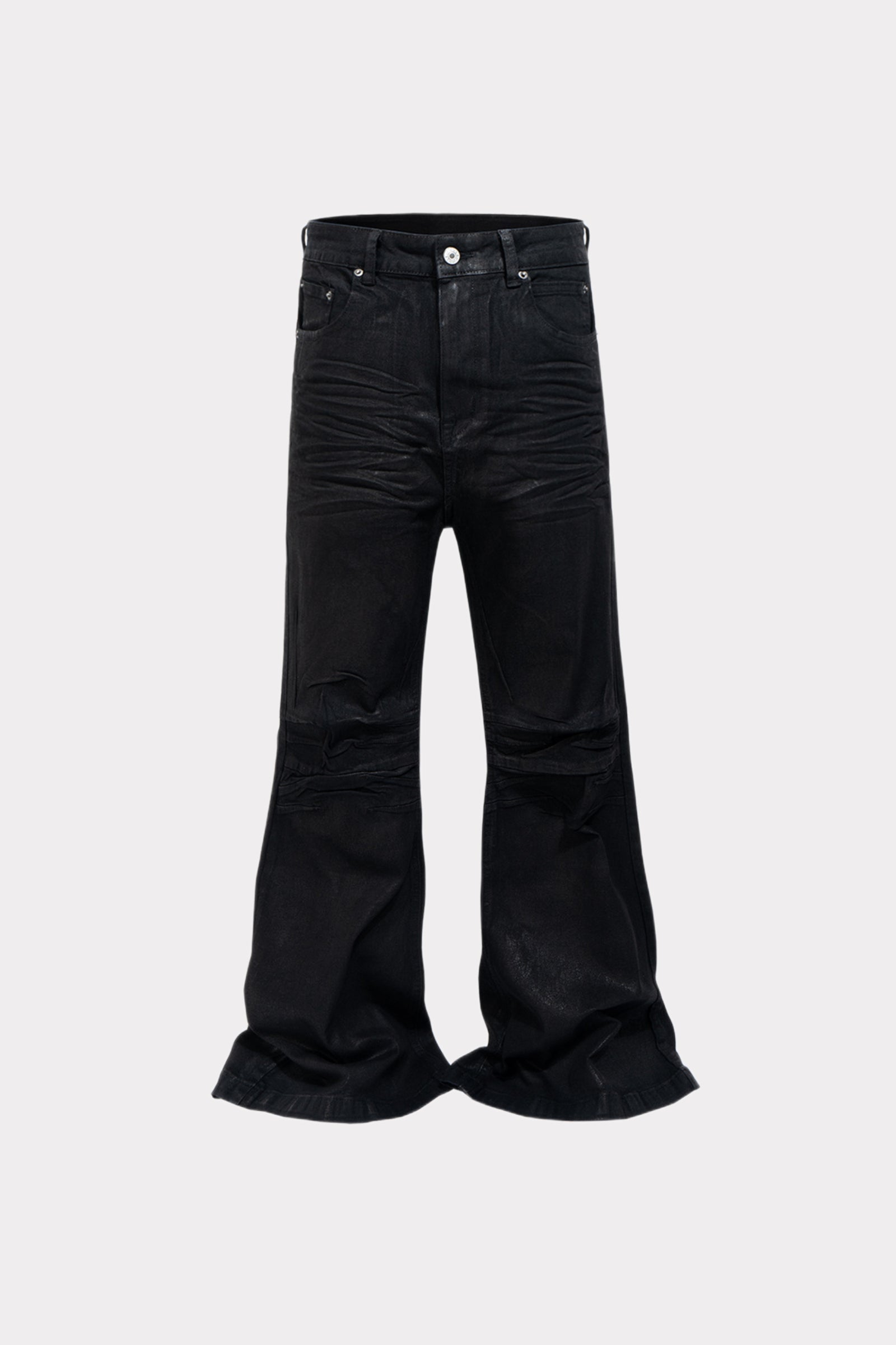 Waxed Bootcut Jeans