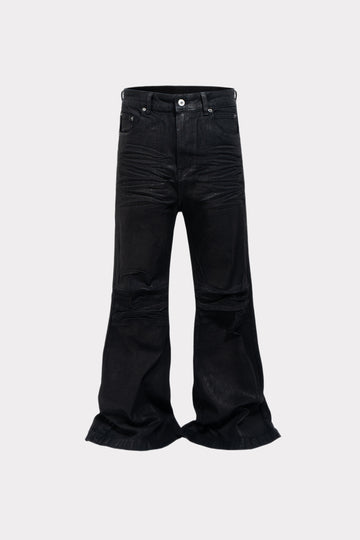 Waxed Bootcut Jeans